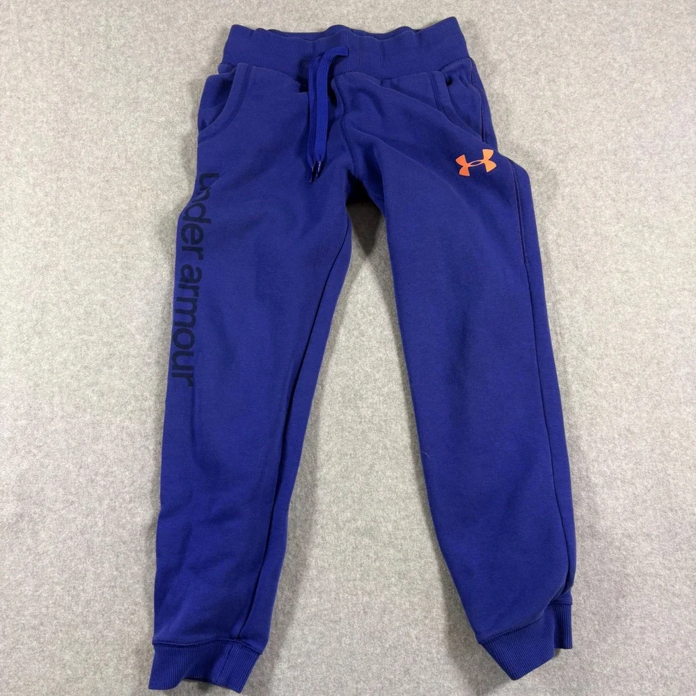 Under Armour Kids Purple Fleece Sweatshirt and Joggers Tracksuit Set Size Large
